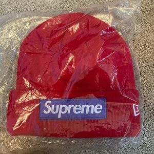 Brand New Red Supreme Beanie w/ Logo *never worn*